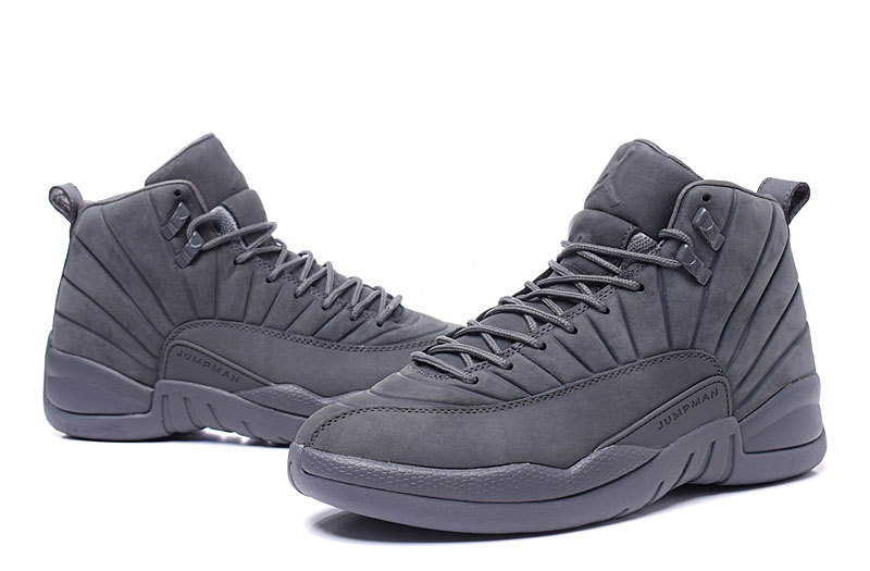 Air Jordan 12 PSNY Carbon Fibre All Black Shoes - Click Image to Close